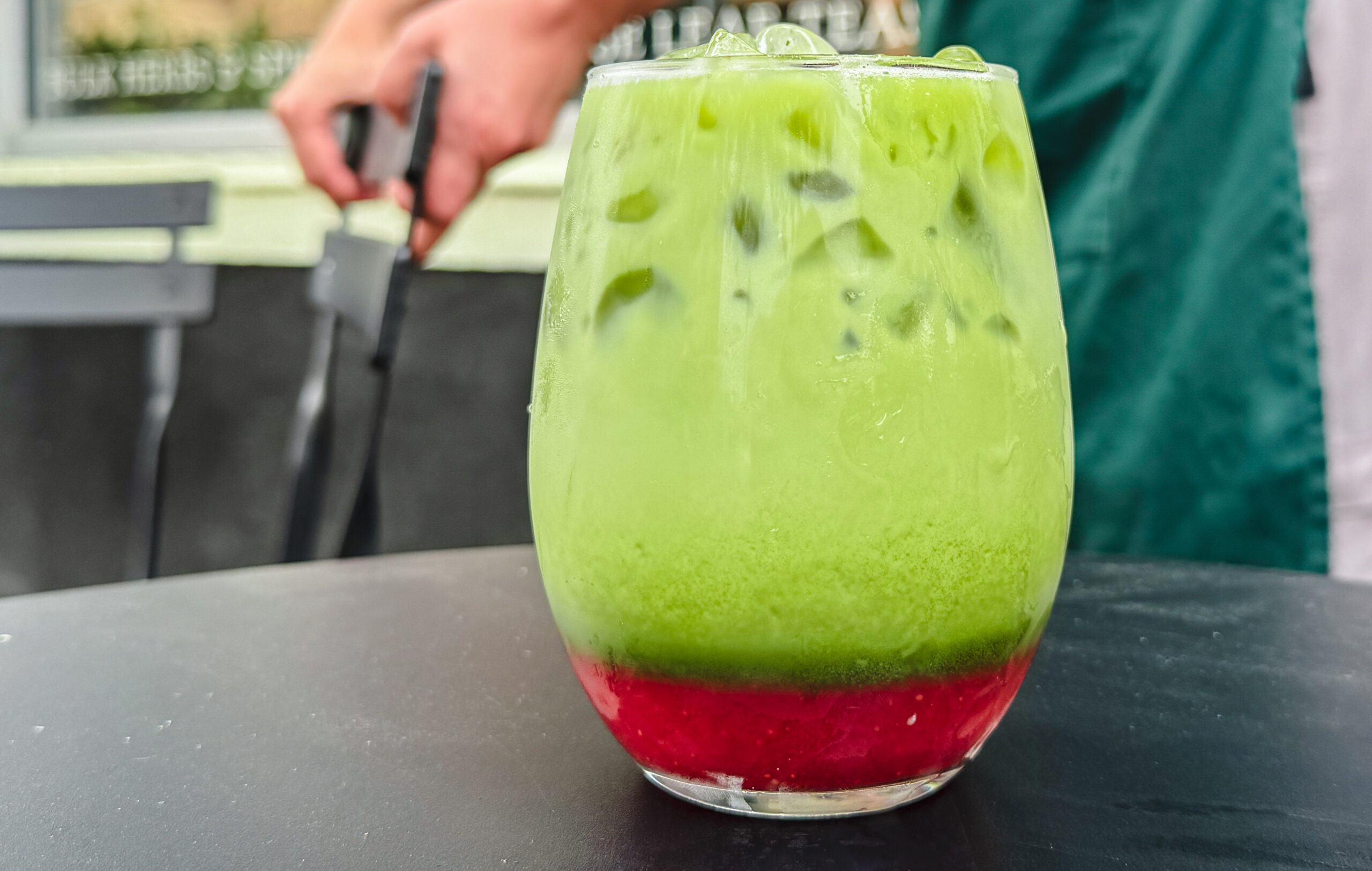 Strawberry Matcha Latte